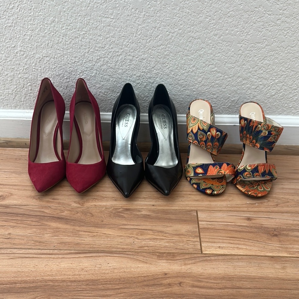 Stylish Women's Shoe Collection - Red, Black, and Multicolor